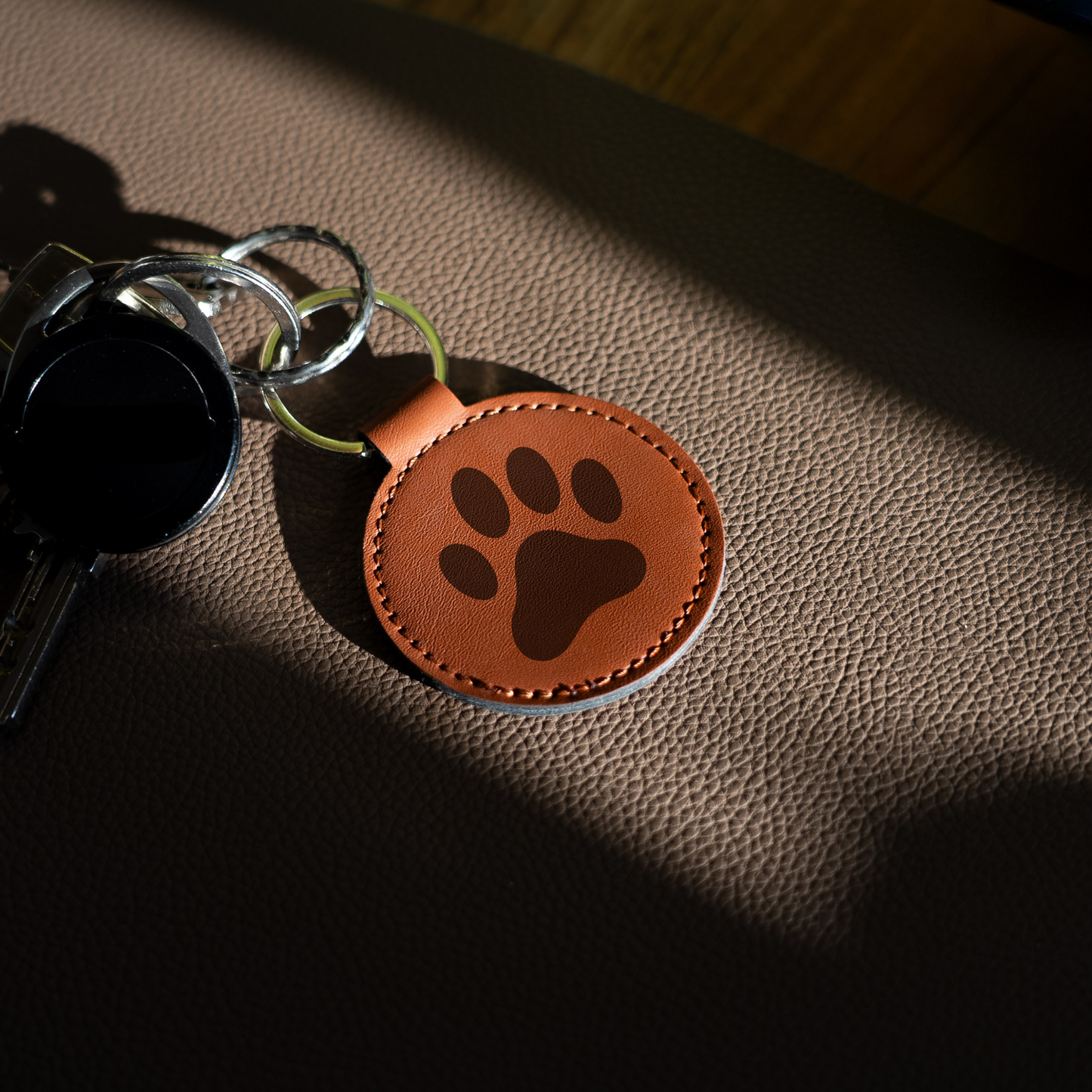 Schlüsselanhänger Leder - Pfote