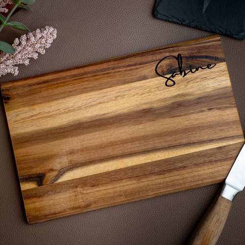 Cutting Board / Breakfast Board with Engraving - Personalized Gift for Friends and Families, Birthday Gift, Housewarming Gift