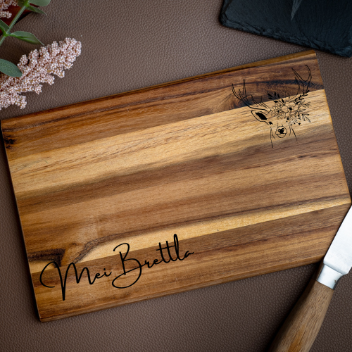 Schneidebrett - Name mit Motiv